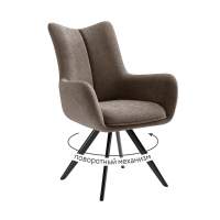 Стул DikLine 351 поворотный BL05 капучино, ножки черные