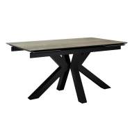 Стол DikLine SFE140 Керамика мрамор под дерево BG 110/подстолье черное/опоры черные (2 уп.)