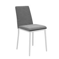Стул DikLine 270 SB6 св.сер, ножки белые