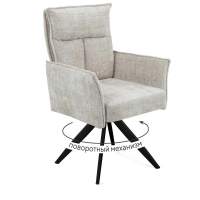 Стул DikLine 6824 тк. Бежевая 709-2, опоры черные поворотный