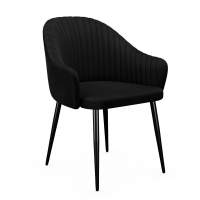 Стул DikLine 440 K21 черный, ножки черные