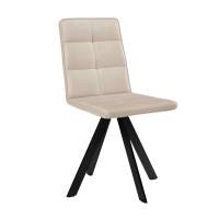 Стул DikLine 230 поворотный B03 BEIGE, ножки черные