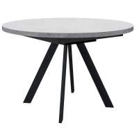 Стол DikLine RD100 Бетон/опоры черные