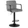 Набор 2 шт Стул барный DOBRIN KRUGER ARM BLACK, серый вельвет (LAR-E2041-25)
