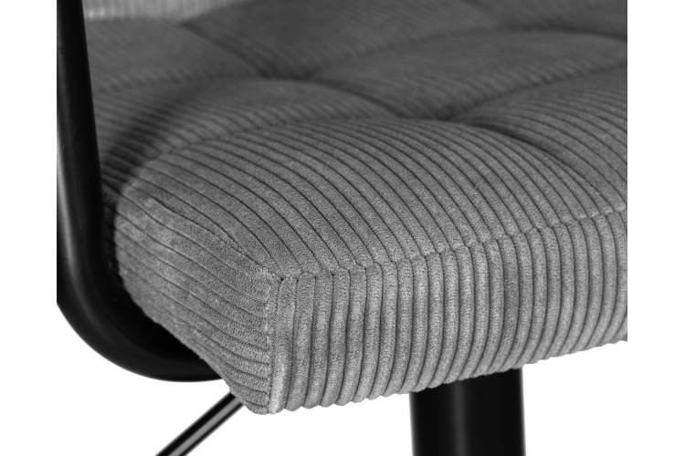 Набор 2 шт Стул барный DOBRIN KRUGER ARM BLACK, серый вельвет (LAR-E2041-25)-7