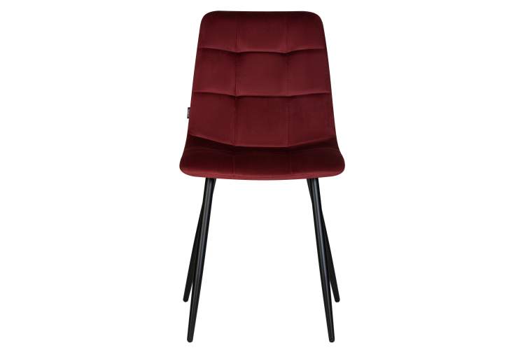 Набор 4 шт Стул обеденный DOBRIN CHILLY, Бордовый Holland 47, основание черное-8
