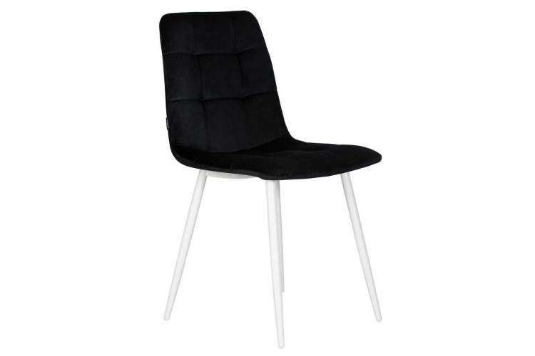 Стул обеденный DOBRIN CHILLY, Черный Holland 75, основание белое-2