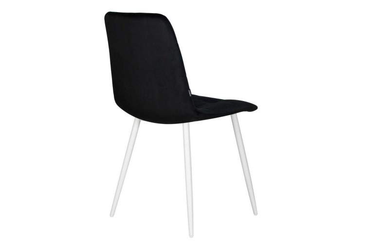 Стул обеденный DOBRIN CHILLY, Черный Holland 75, основание белое-4