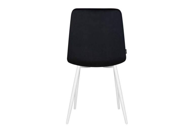 Стул обеденный DOBRIN CHILLY, Черный Holland 75, основание белое-5