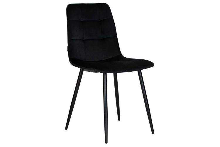 Стул обеденный DOBRIN CHILLY, Черный Holland 75, основание черное