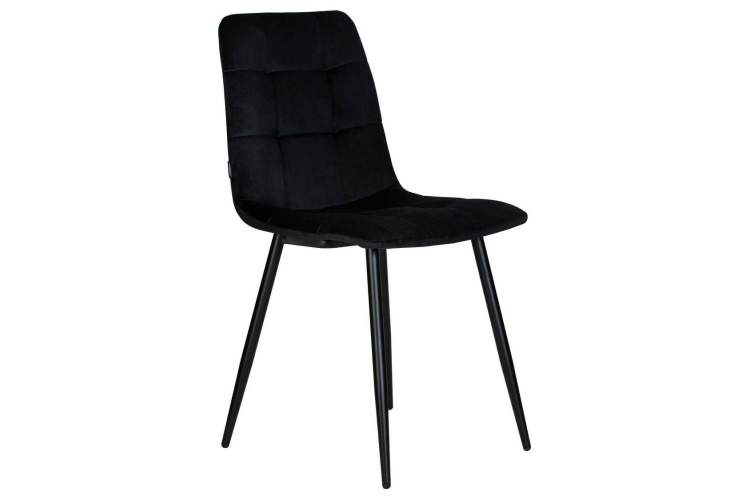 Стул обеденный DOBRIN CHILLY, Черный Holland 75, основание черное-2