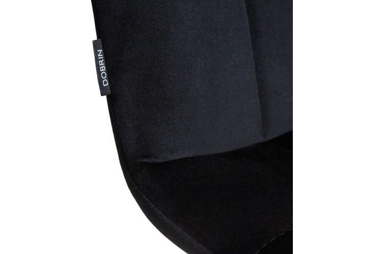 Стул обеденный DOBRIN CHILLY, Черный Holland 75, основание черное-8