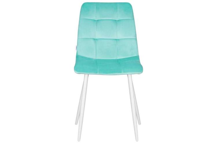 Стул обеденный DOBRIN CHILLY, Мятный Holland 50, основание белое-5