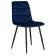 Набор 4 шт Стул обеденный DOBRIN CHILLY, Темно-синий Holland 60, основание черное