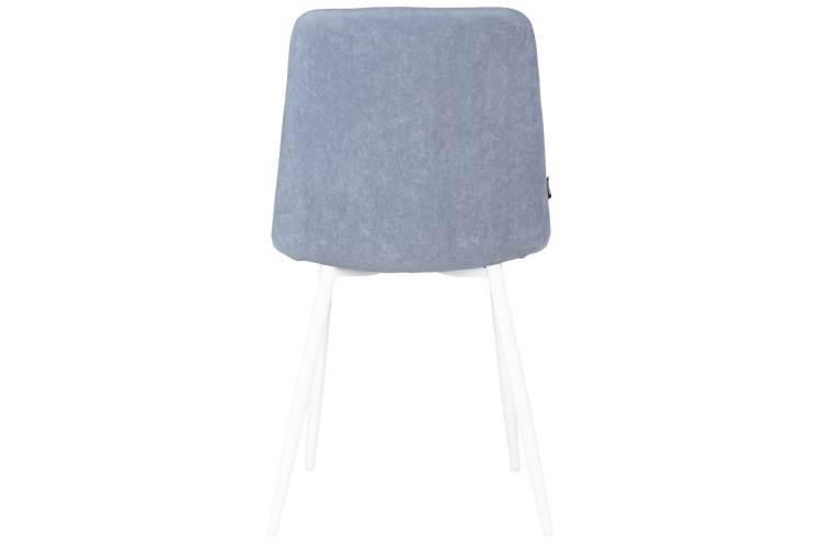 Набор 4 шт Стул обеденный DOBRIN CHILLY ROMBO, Серо-голубой Simple 26, основание белый-5