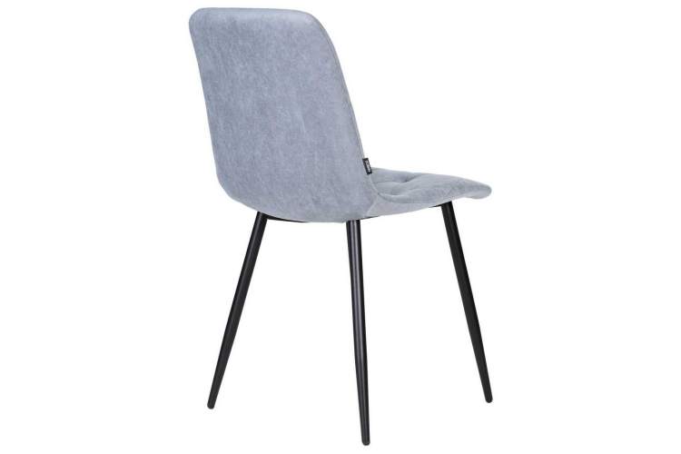 Стул обеденный DOBRIN CHILLY ROMBO, Серо-голубой Simple 26, основание черное-3