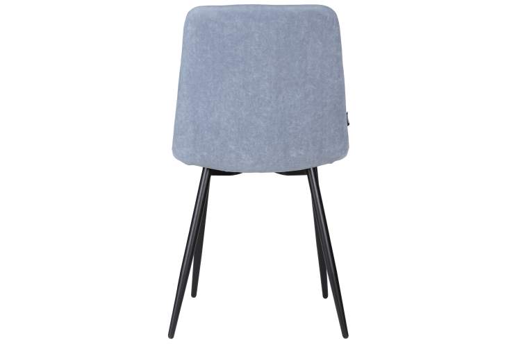 Набор 4 шт Стул обеденный DOBRIN CHILLY ROMBO, Серо-голубой Simple 26, основание черное-5