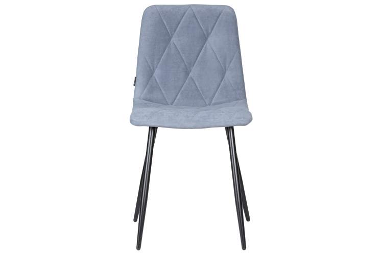 Набор 4 шт Стул обеденный DOBRIN CHILLY ROMBO, Серо-голубой Simple 26, основание черное-6