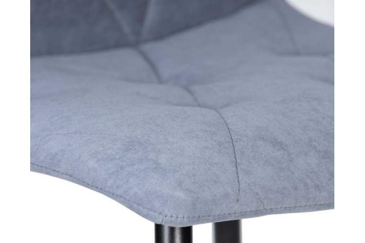 Стул обеденный DOBRIN CHILLY ROMBO, Серо-голубой Simple 26, основание черное-7