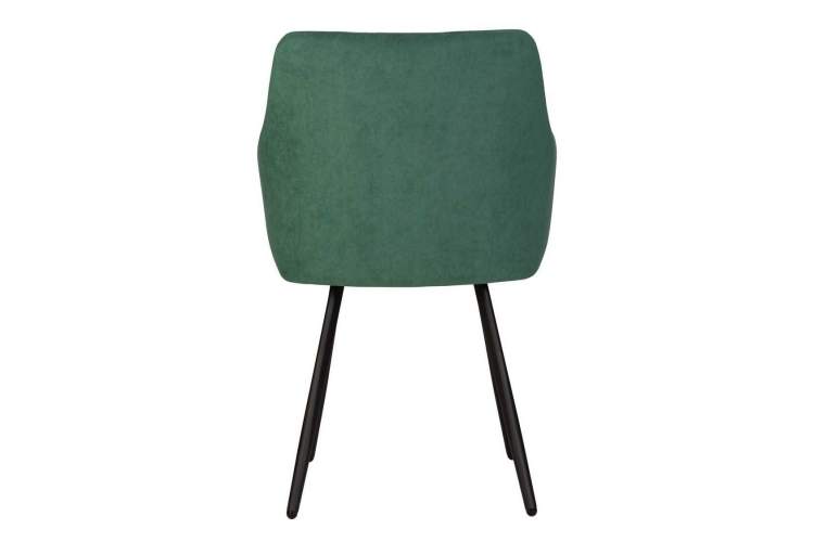 Стул обеденный DOBRIN ROBY, ЭМАЛЬ ЧЕРНЫЙ МУАР велюр Catania Izumrud-4