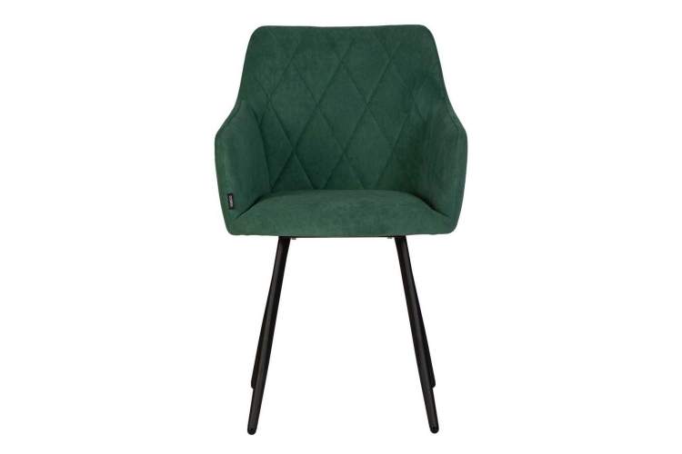 Стул обеденный DOBRIN ROBY, ЭМАЛЬ ЧЕРНЫЙ МУАР велюр Catania Izumrud-5