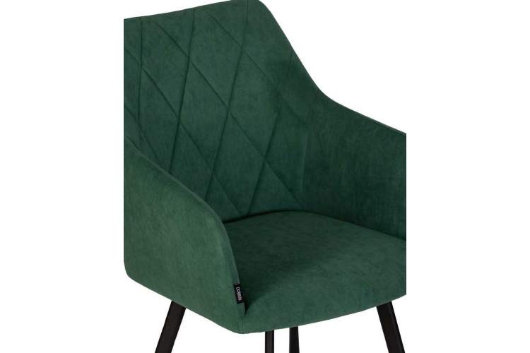 Стул обеденный DOBRIN ROBY, ЭМАЛЬ ЧЕРНЫЙ МУАР велюр Catania Izumrud-7