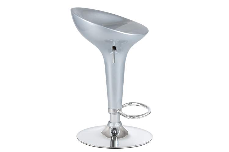 Набор 2 шт Стул барный DOBRIN BOMBA, серебряный металлик-3