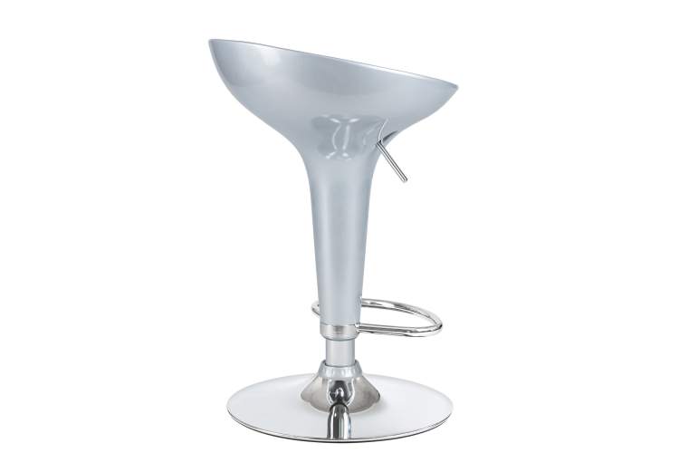 Набор 2 шт Стул барный DOBRIN BOMBA, серебряный металлик-4