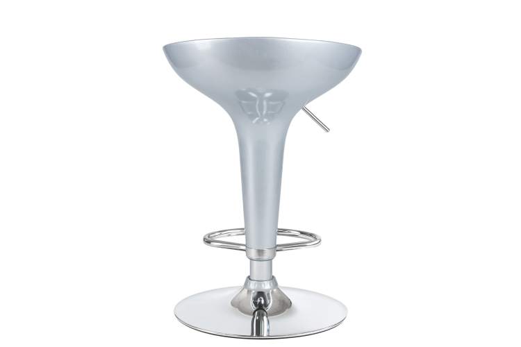 Набор 2 шт Стул барный DOBRIN BOMBA, серебряный металлик-5