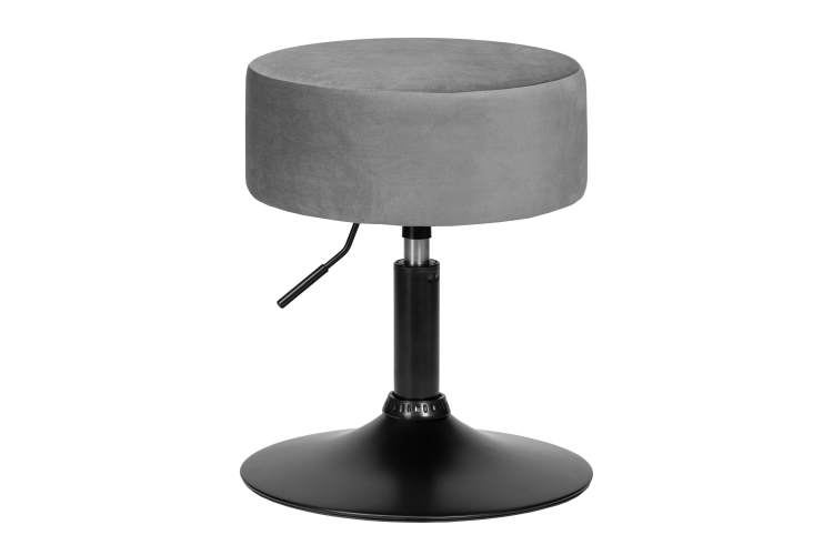 Пуф DOBRIN DANNY BLACK, серый велюр (MJ9-75)