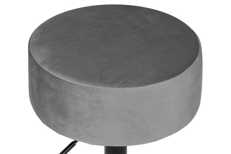 Пуф DOBRIN DANNY BLACK, серый велюр (MJ9-75)-1