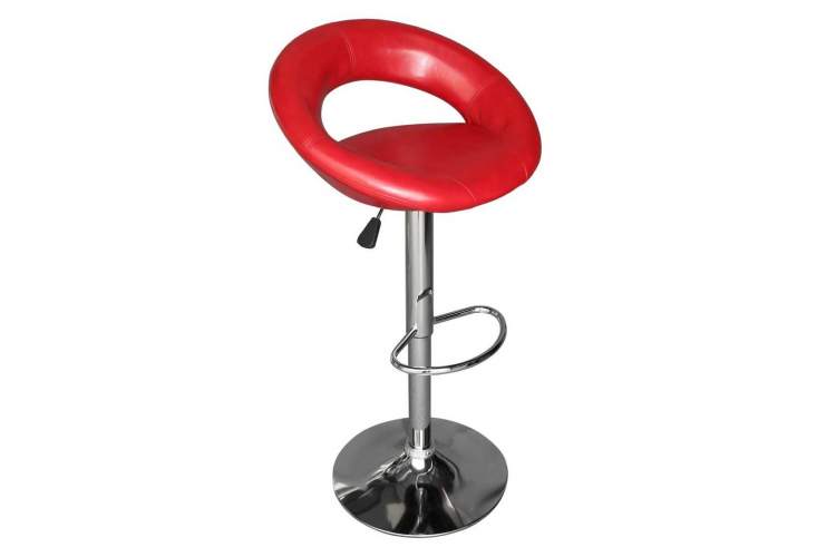 Стул барный DOBRIN MIRA, красный глянцевый
