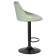 Набор 2 шт Стул барный DOBRIN LOGAN BLACK, мятный велюр (MJ9-87)