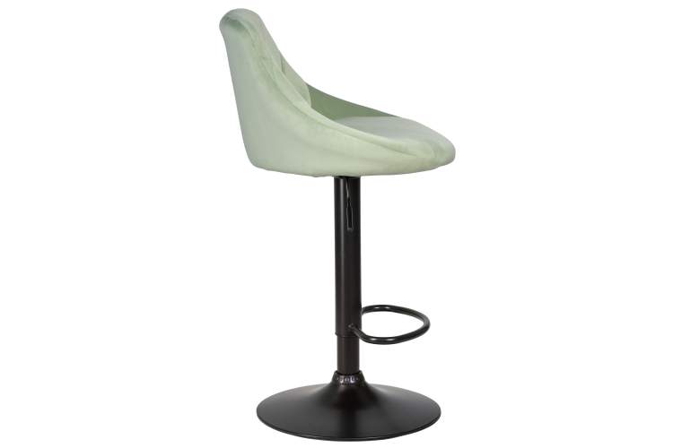 Набор 2 шт Стул барный DOBRIN LOGAN BLACK, мятный велюр (MJ9-87)-3