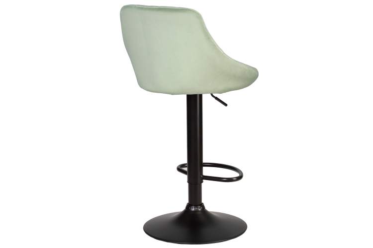 Набор 2 шт Стул барный DOBRIN LOGAN BLACK, мятный велюр (MJ9-87)-4