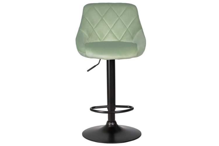 Стул барный DOBRIN LOGAN BLACK, мятный велюр (MJ9-87)-5
