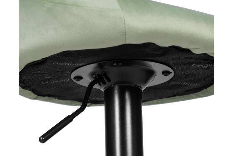 Набор 2 шт Стул барный DOBRIN LOGAN BLACK, мятный велюр (MJ9-87)-9