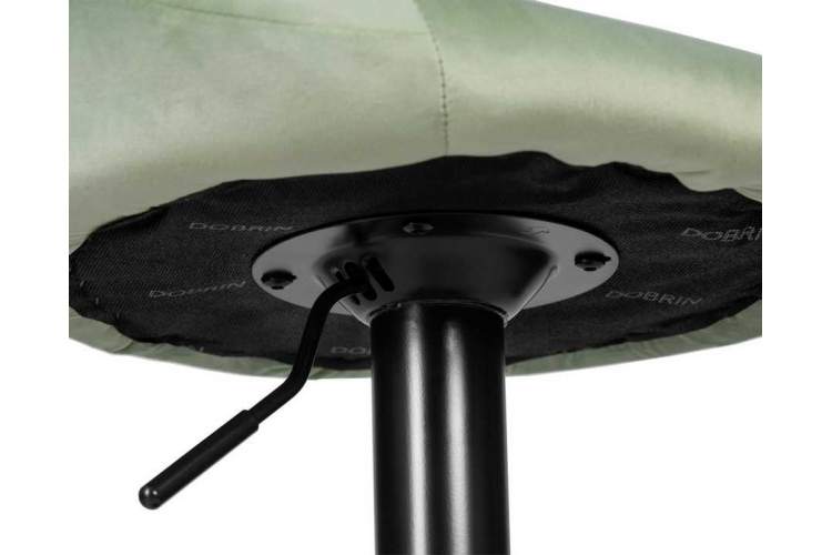 Стул барный DOBRIN LOGAN BLACK, мятный велюр (MJ9-87)-8