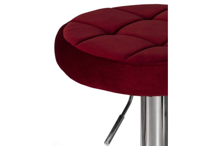 Набор 2 шт Табурет барный DOBRIN BRUNO, бордовый велюр (MJ9-43)-3