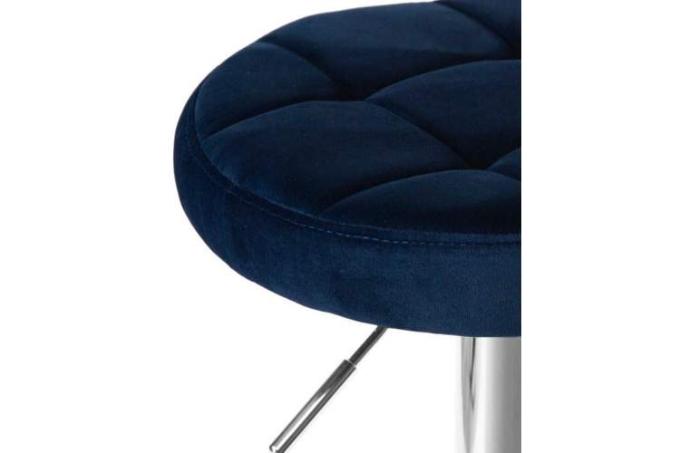 Табурет барный DOBRIN BRUNO, синий велюр (MJ9-117)-2