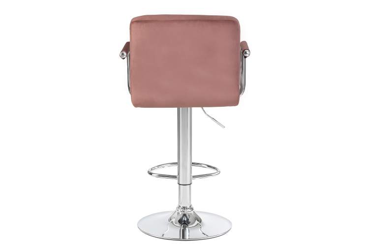 Набор 2 шт Стул барный DOBRIN KRUGER ARM, пудрово-розовый велюр (MJ9-32)-5