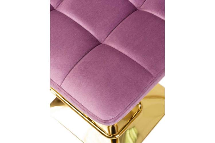Стул барный DOBRIN GOLDIE, пудрово-сиреневый велюр (MJ9-52)-7