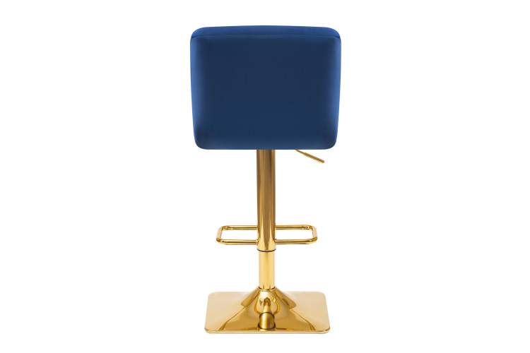 Набор 2 шт Стул барный DOBRIN GOLDIE, синий велюр (MJ9-117)-5