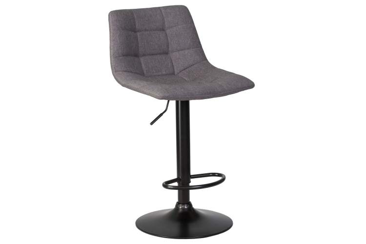 Набор 2 шт Стул барный DOBRIN TAILOR BLACK, серая ткань (188-55)-1