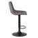 Набор 2 шт Стул барный DOBRIN TAILOR BLACK, серая ткань (188-55)