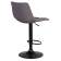 Набор 2 шт Стул барный DOBRIN TAILOR BLACK, серая ткань (188-55)