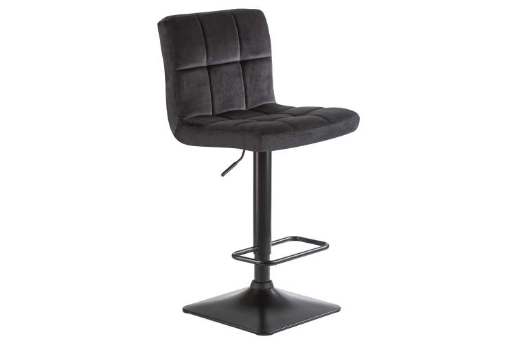 Набор 2 шт Стул барный DOBRIN DOMINIC, черный велюр (MJ9-101)-2