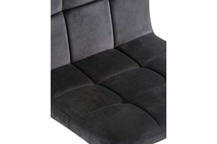 Набор 2 шт Стул барный DOBRIN DOMINIC, черный велюр (MJ9-101)-7