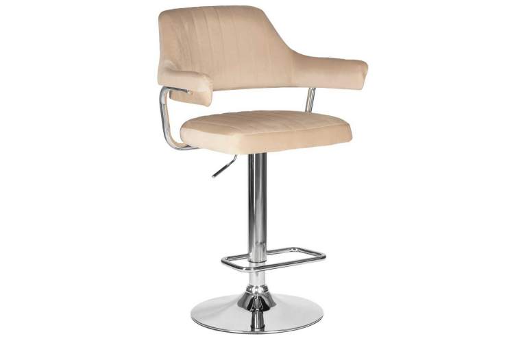 Стул барный DOBRIN CHARLY, бежевый велюр (MJ9-10)