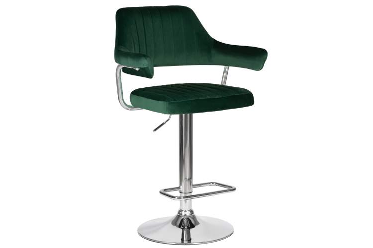 Набор 2 шт Стул барный DOBRIN CHARLY, зеленый велюр (MJ9-88)-1